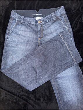 Banana Republic Women's Mid-Rise Blue Trouser Jeans